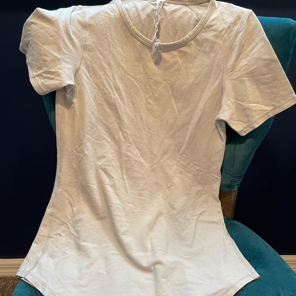 Gray Lululemon Short Sleeve Shirt